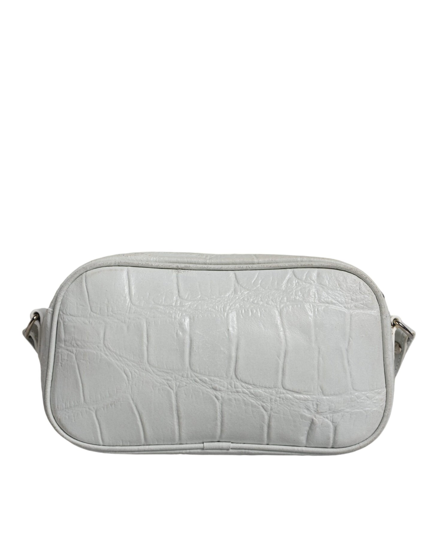 Aniye By Witte Croc Print Leren Crossbody Sling Bag