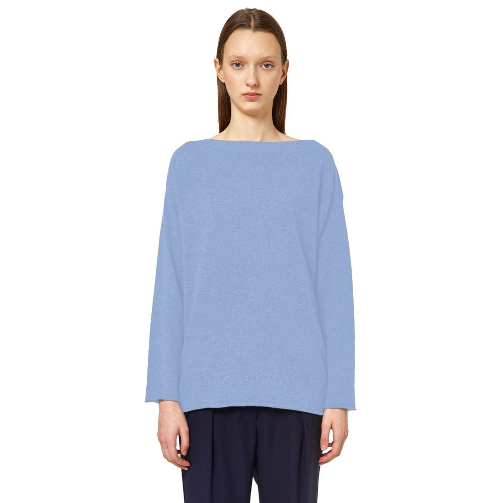 Pull en cachemire bleu clair pour femme de Alpha Studio