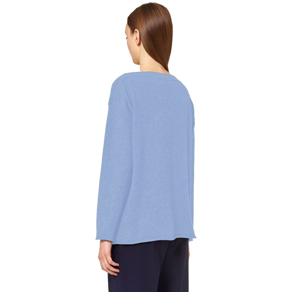 Pull en cachemire bleu clair pour femme de Alpha Studio