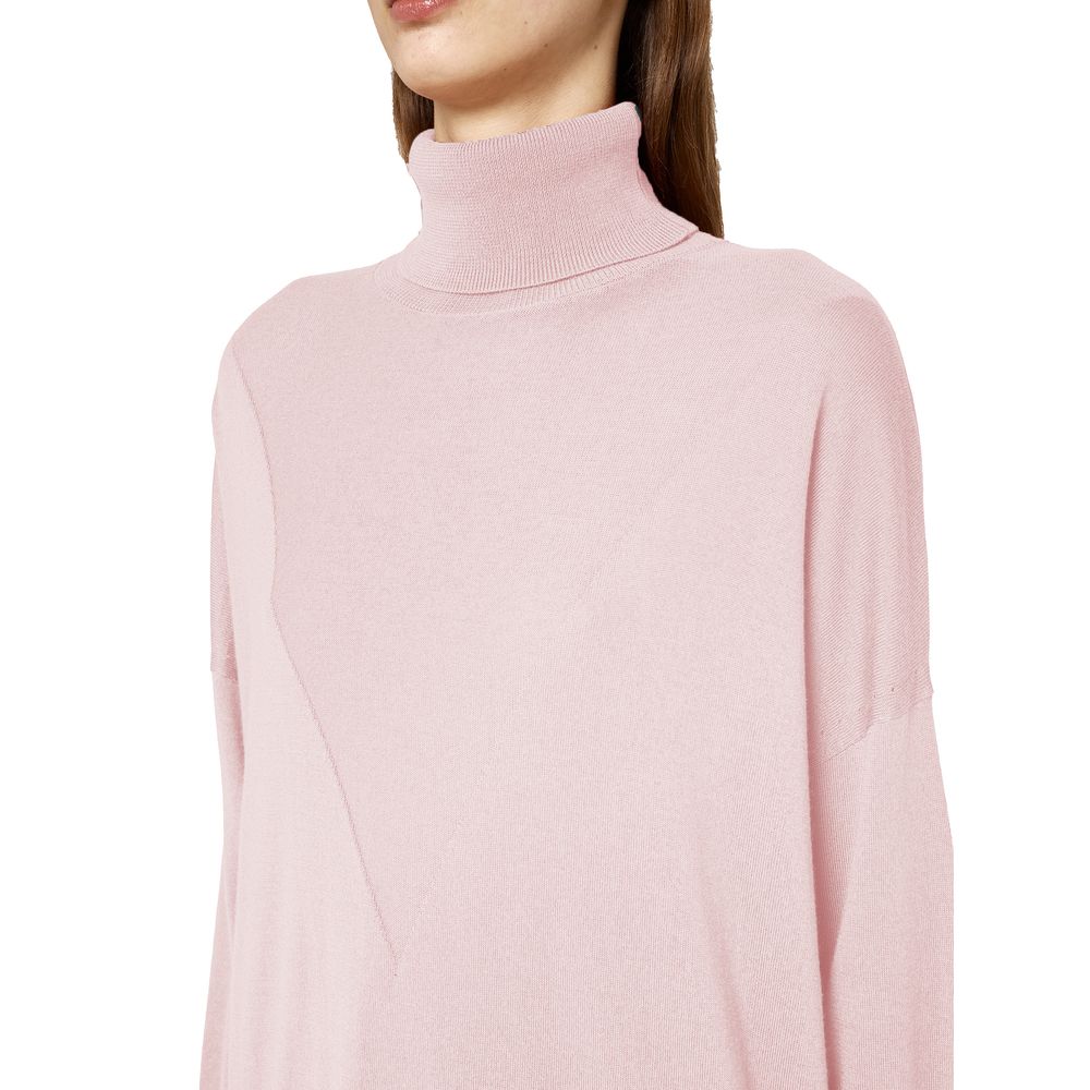 Pull en soie rose Alpha Studio