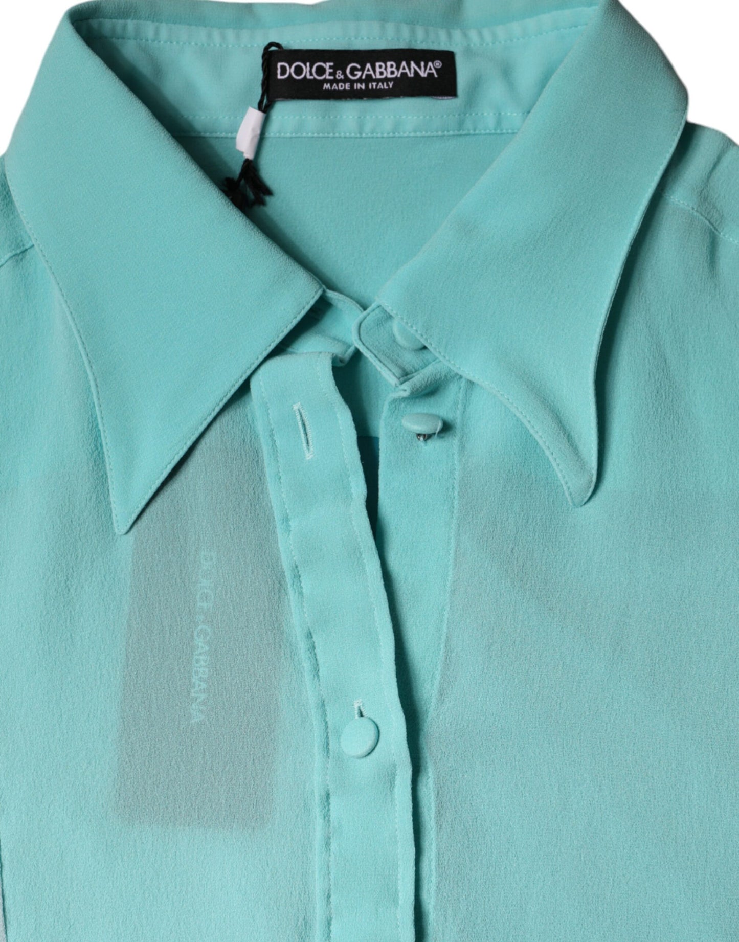 Blouse à manches longues et boutonnage multicolore de Dolce & Gabbana