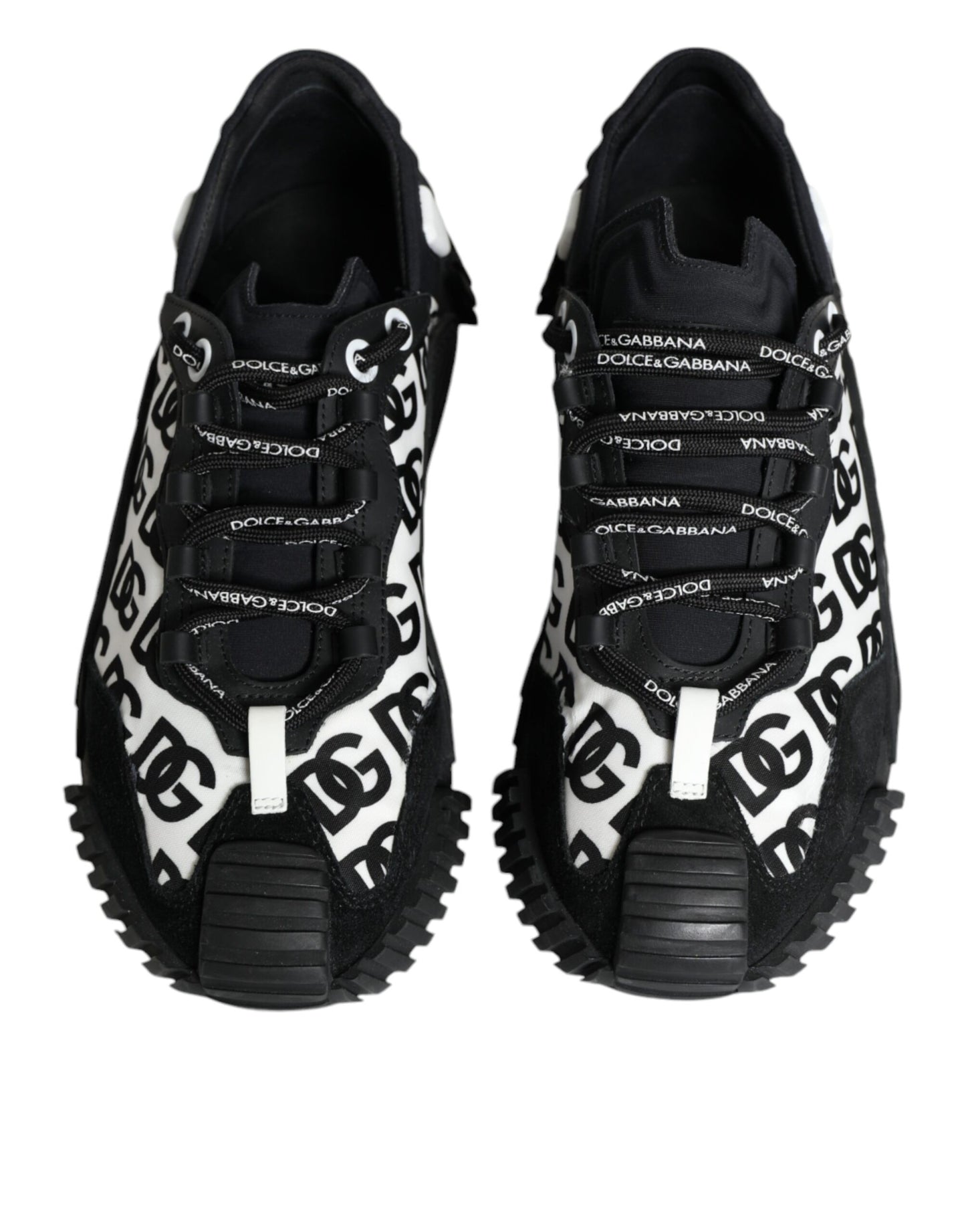 Dolce & Gabbana Zwarte NS1 Sneakers met Veters en Logo