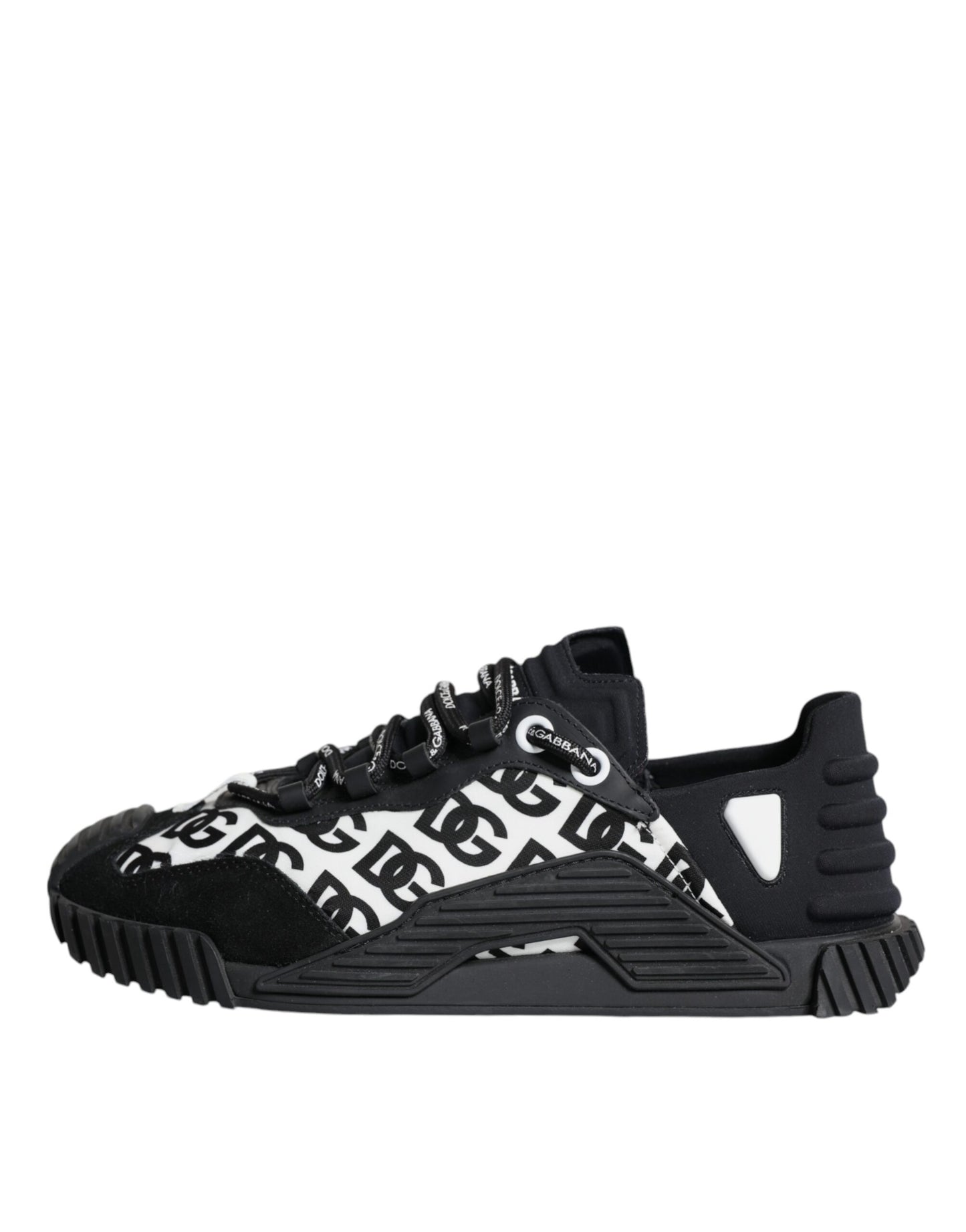 Dolce & Gabbana Zwarte NS1 Sneakers met Veters en Logo