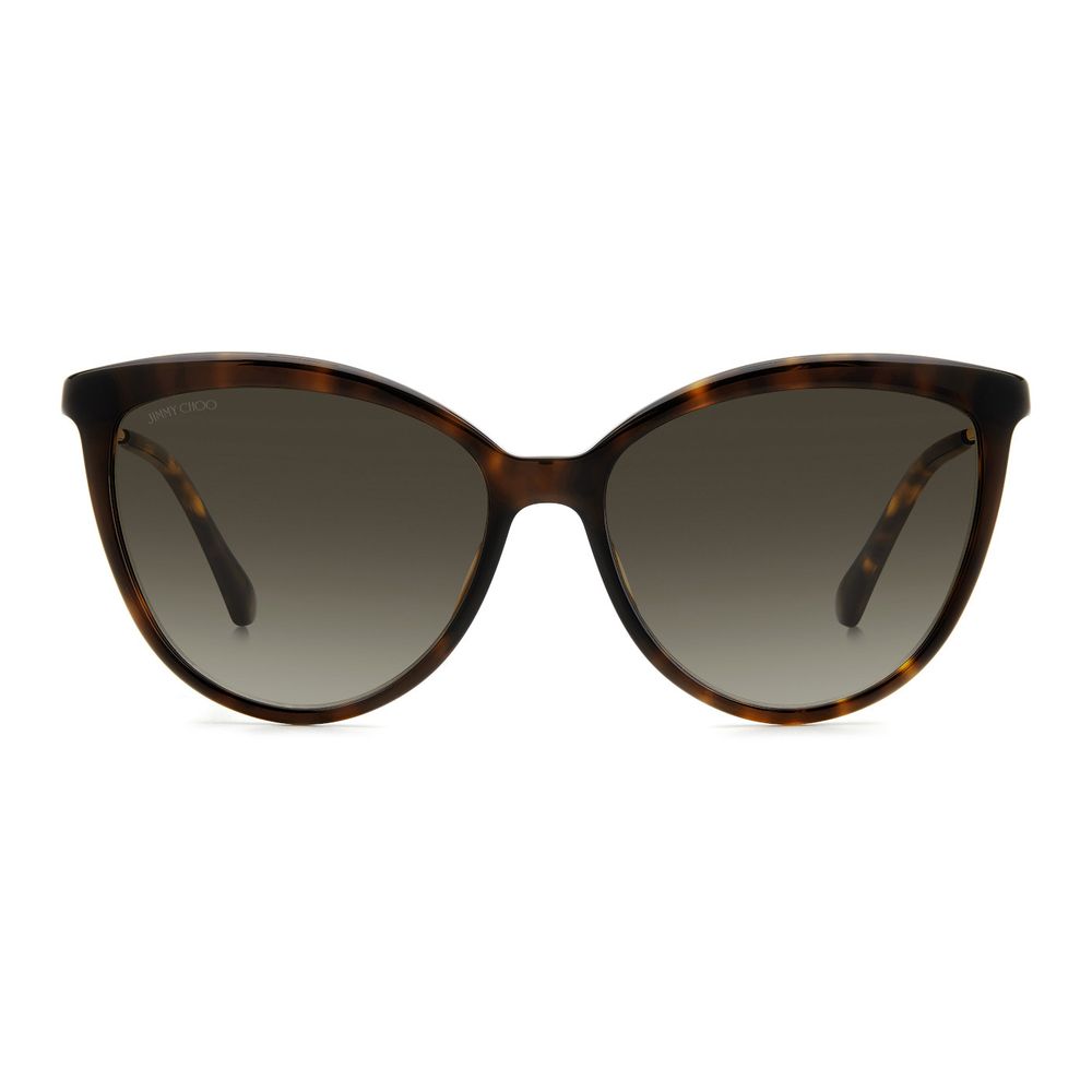 Jimmy Choo Bruine Metalen Zonnebril