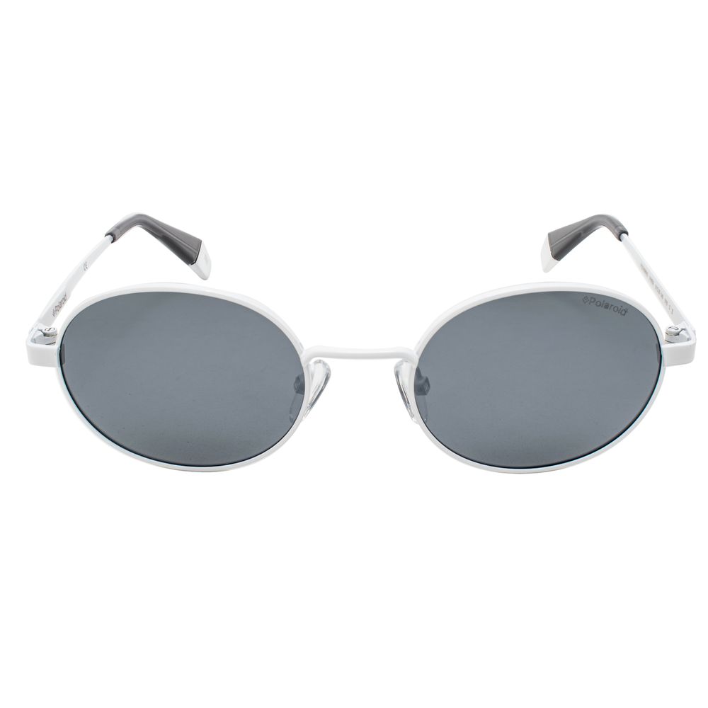 Lunettes de soleil Polaroid en métal blanc