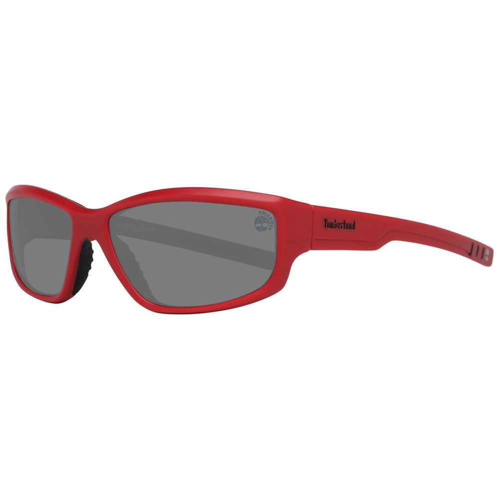 Lunettes de soleil Timberland en plastique rouge