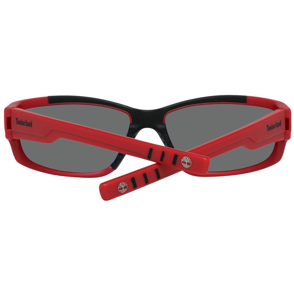 Lunettes de soleil Timberland en plastique rouge