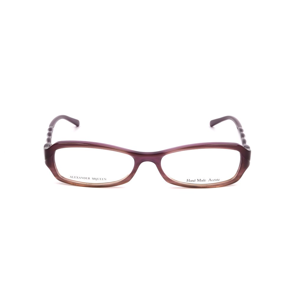 Lunettes à montures violettes en acétate d'Alexander McQueen