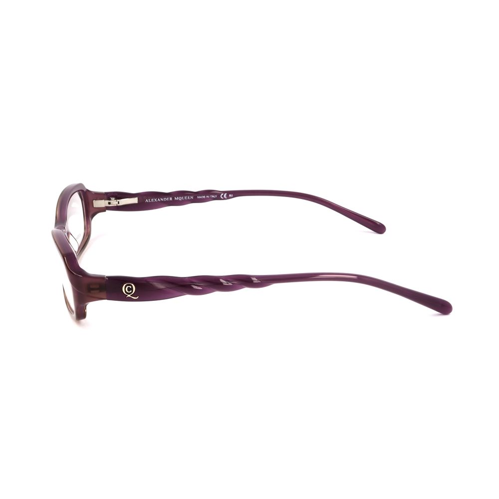 Lunettes à montures violettes en acétate d'Alexander McQueen