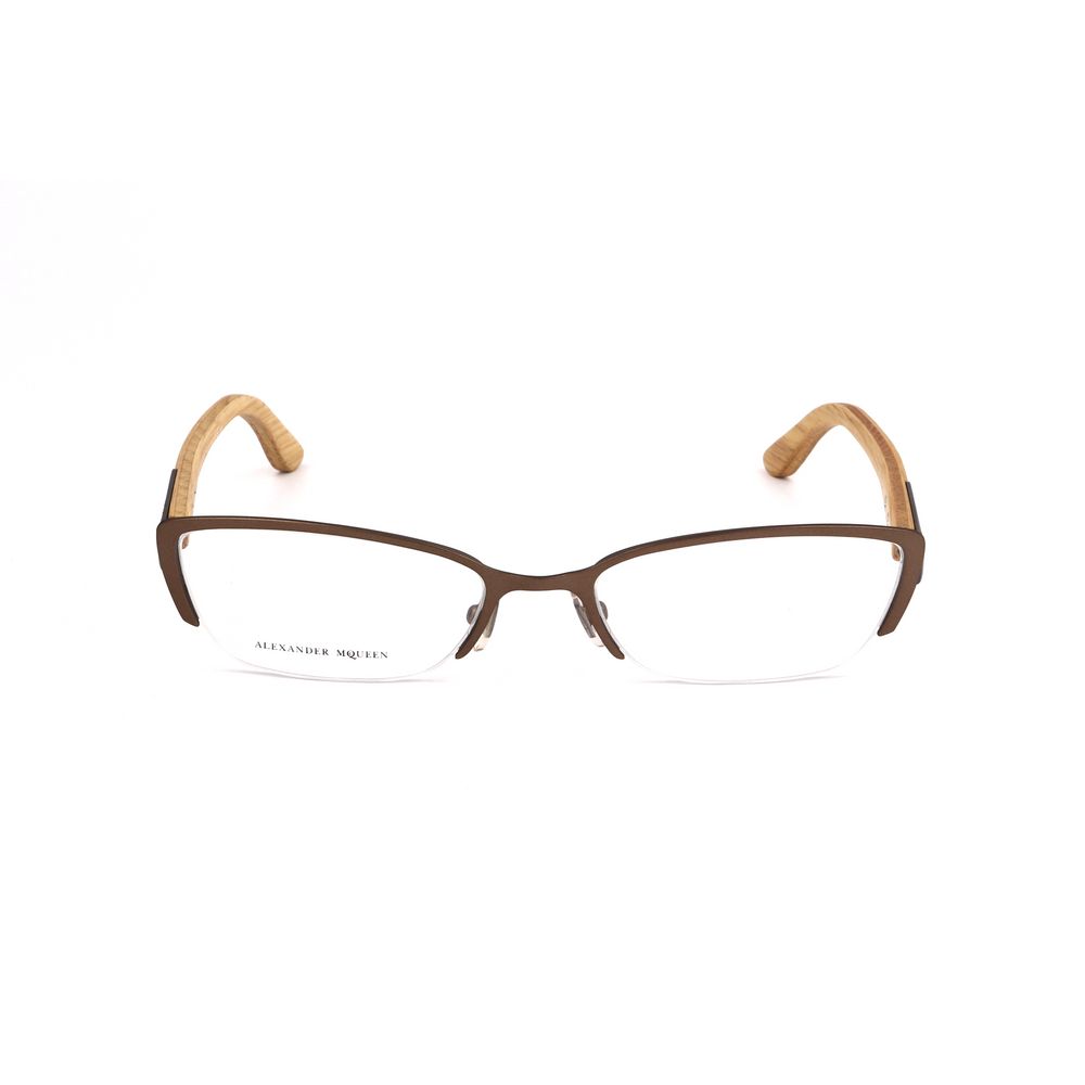 Lunettes à montures métalliques bicolores Alexander McQueen