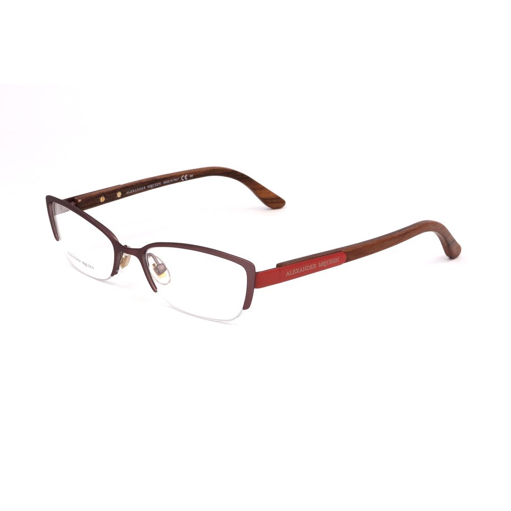 Lunettes à montures métalliques bicolores Alexander McQueen