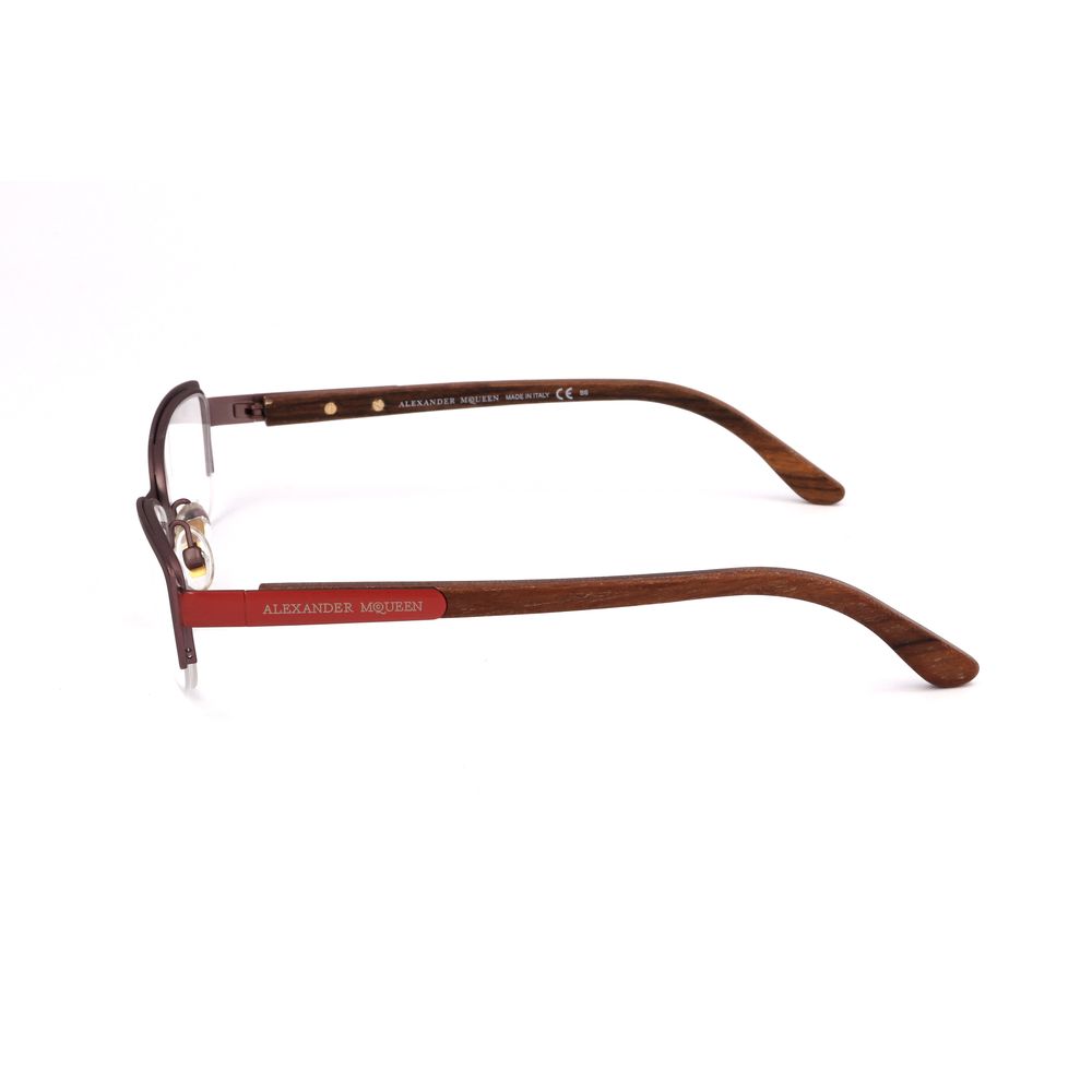 Lunettes à montures métalliques bicolores Alexander McQueen