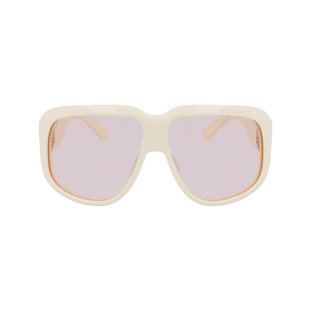 Longchamp Witte Acetaat Zonnebril