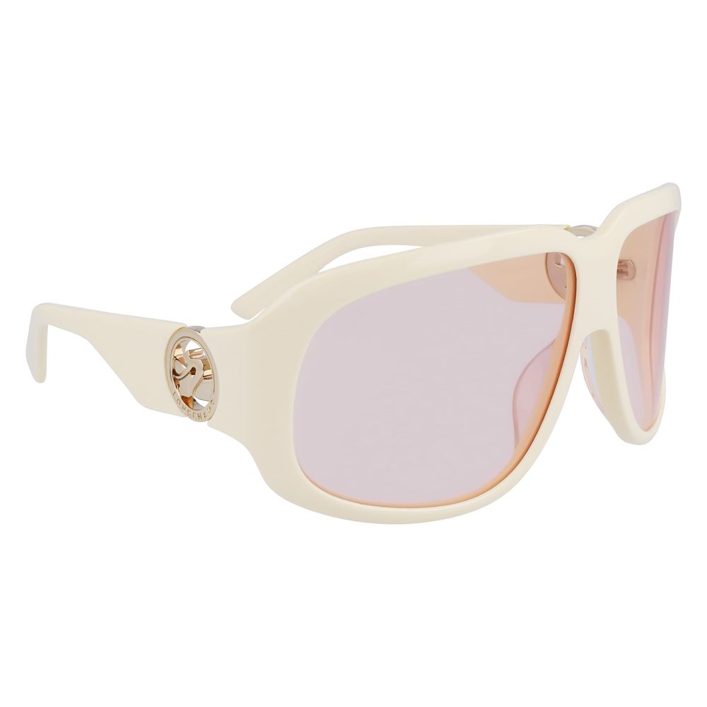 Longchamp Witte Acetaat Zonnebril