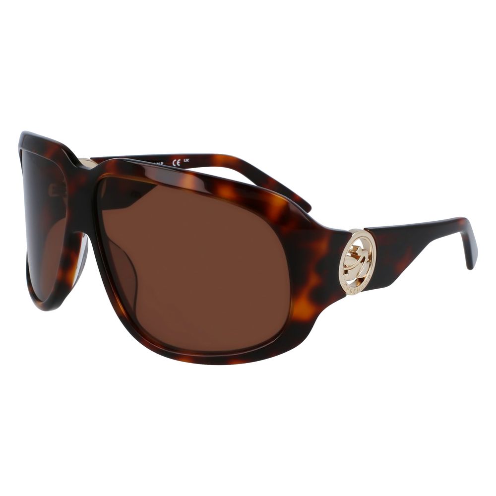 Longchamp Bruine Acetaat Zonnebril
