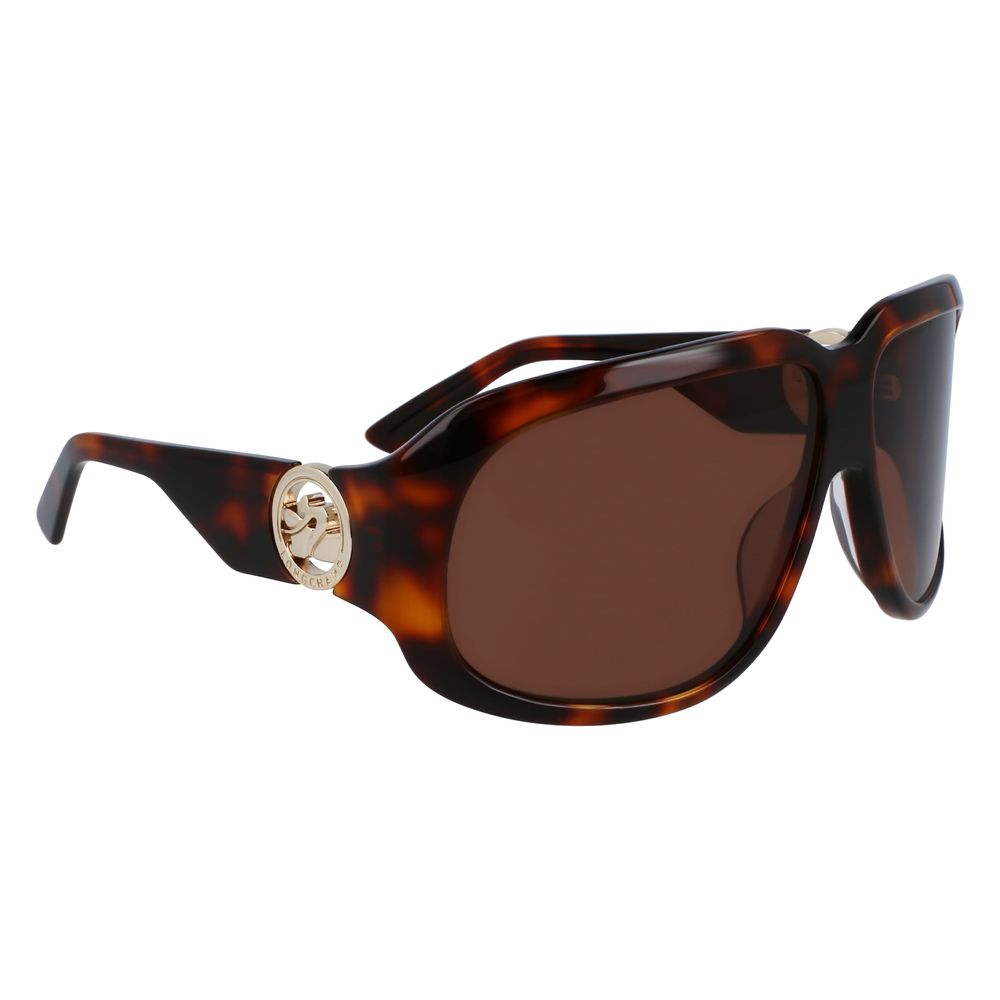 Longchamp Bruine Acetaat Zonnebril