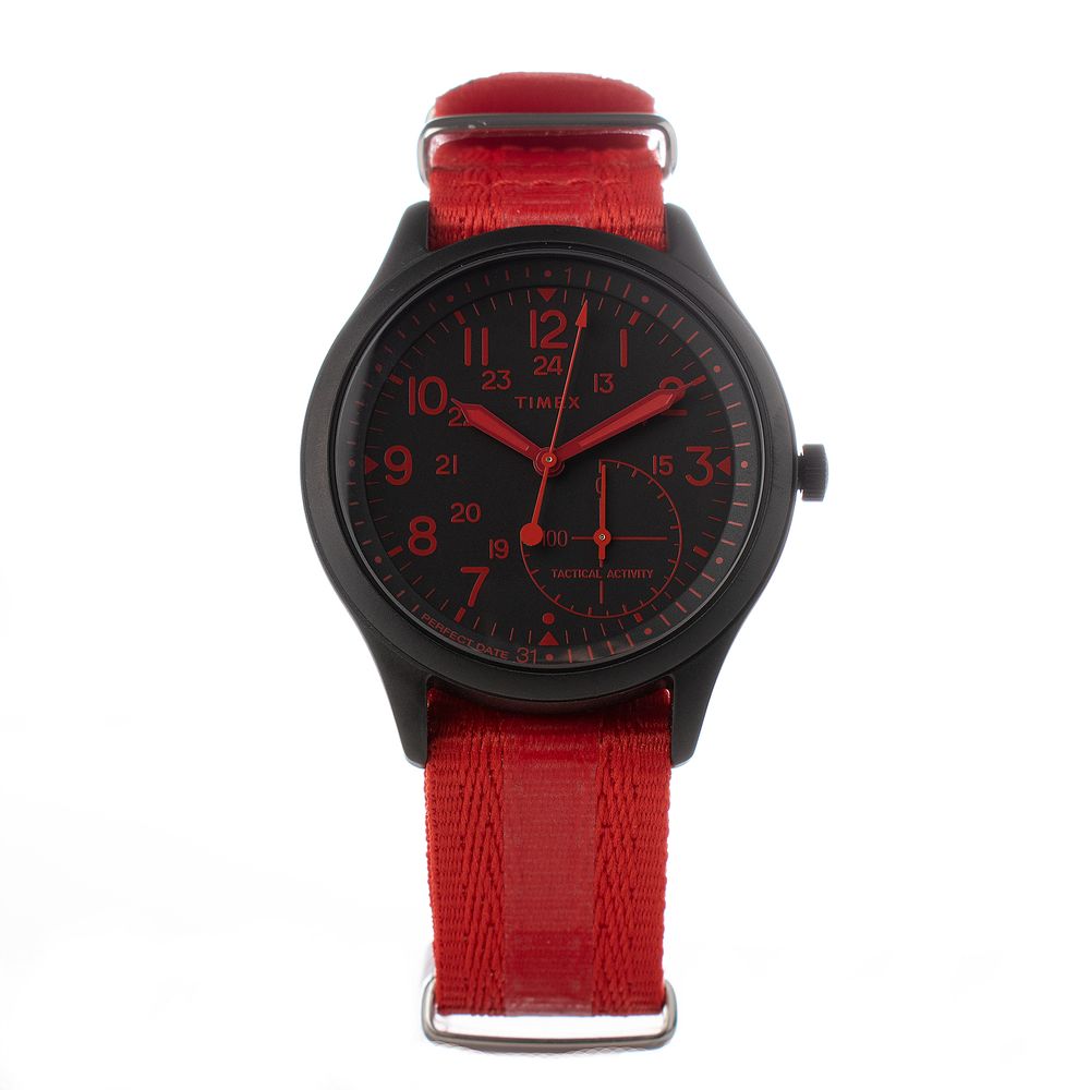 Timex Rood Nylon Horloge