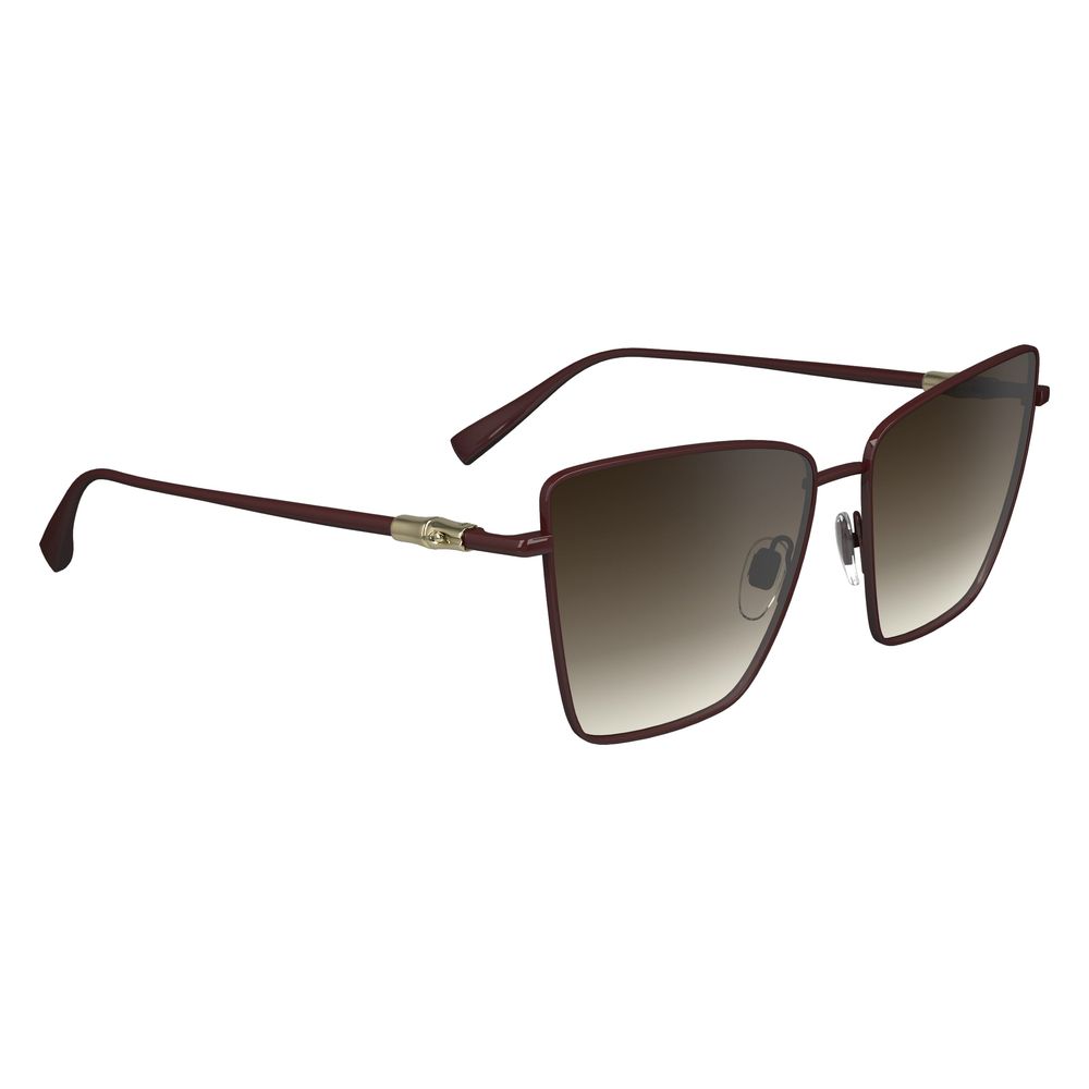 Longchamp Rode Metalen Zonnebril