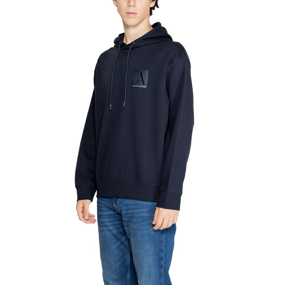 Armani Exchange Blauwe Katoenen Kapuchontruien