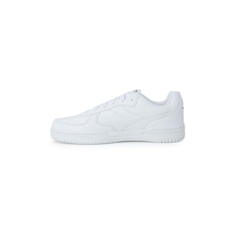 Baskets Diadora en simili cuir blanc