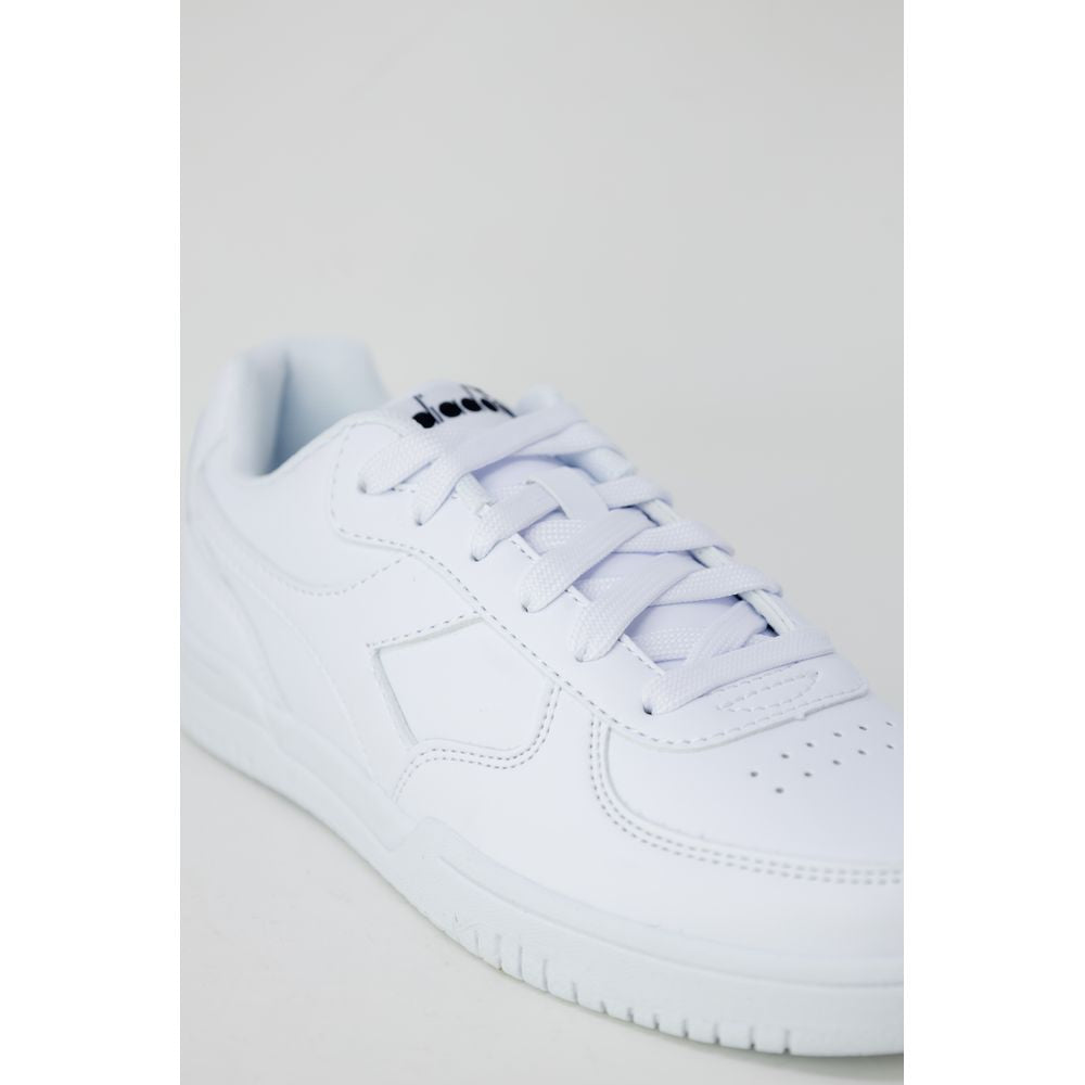 Baskets Diadora en simili cuir blanc