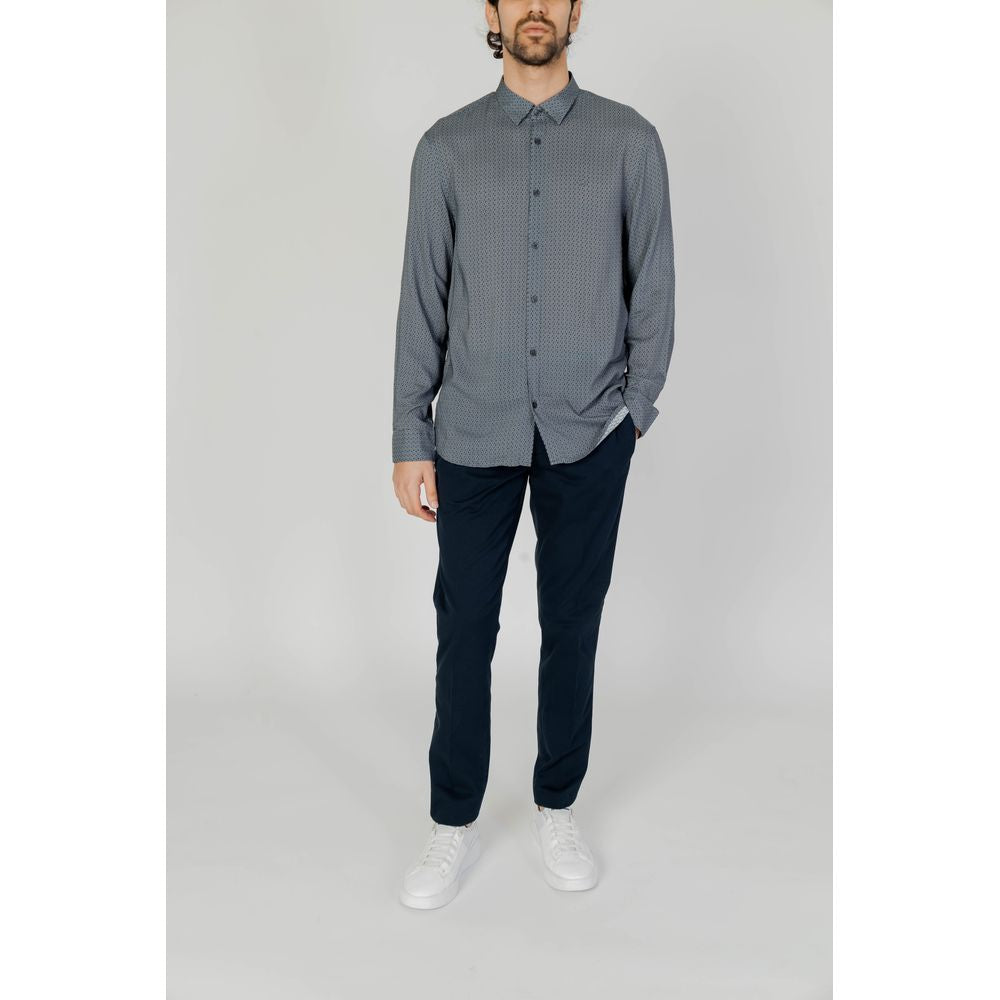 Armani Exchange grijs viscose overhemd