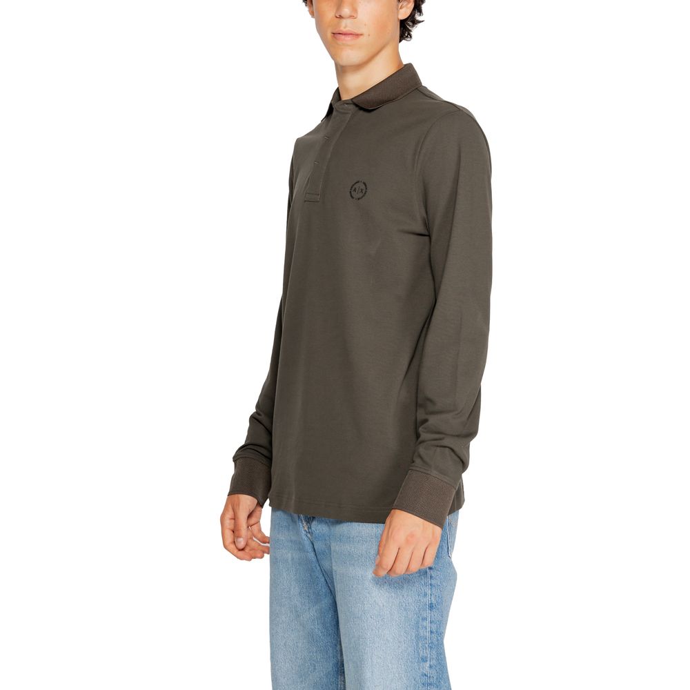 Manches longues en coton vert Armani Exchange