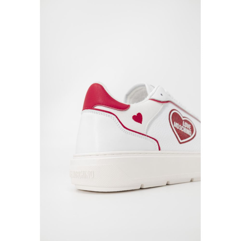Baskets rouges en polyéthylène Love Moschino