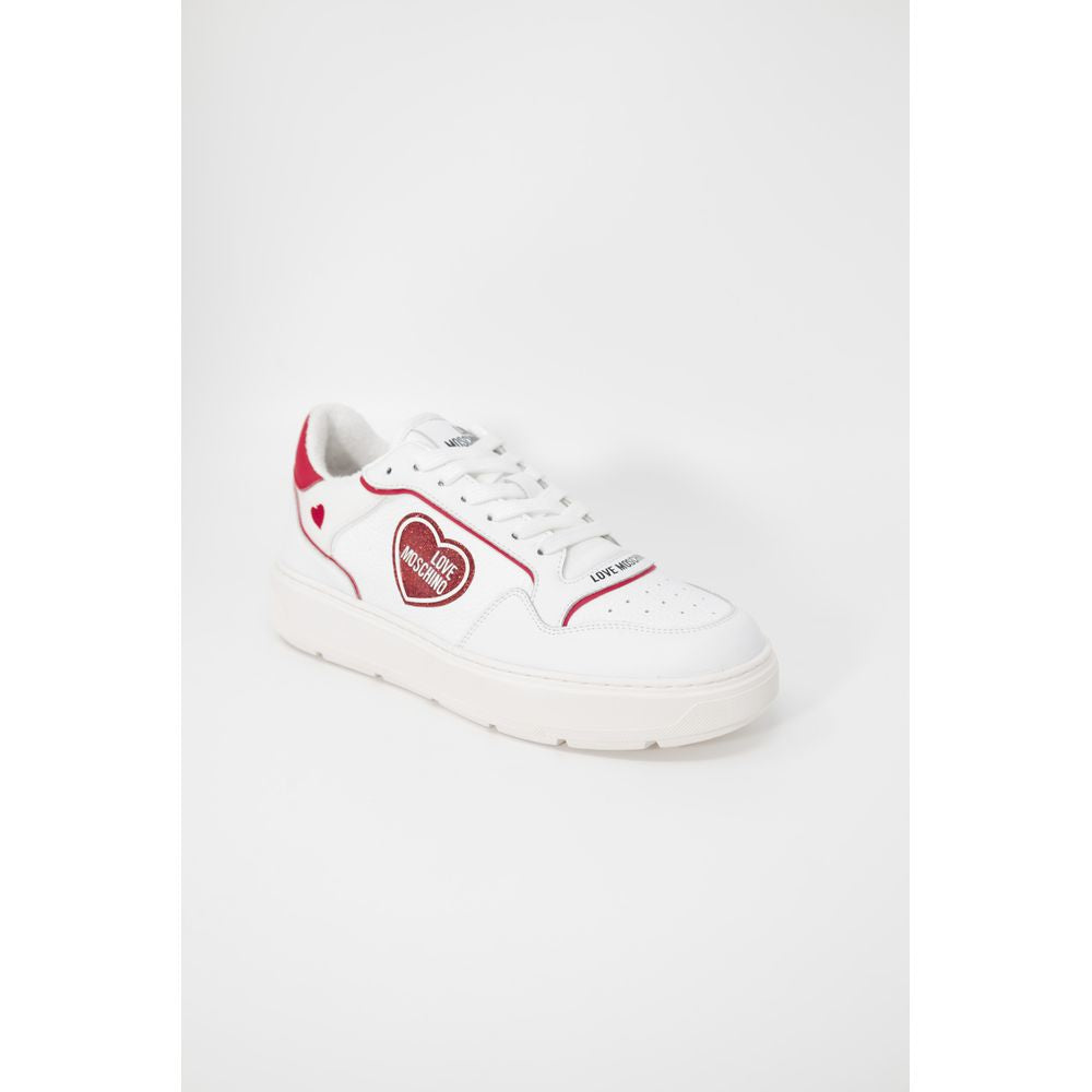 Baskets rouges en polyéthylène Love Moschino