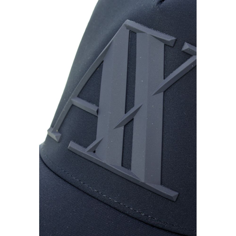 Armani Exchange Blauwe Polyester Petten Honkbalpet