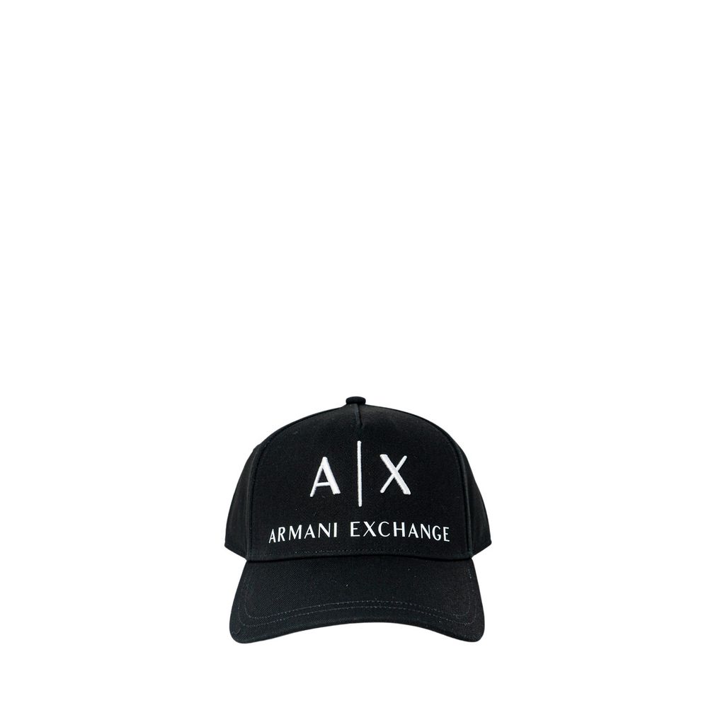 Armani Exchange Zwarte Katoenen Petten Baseballpet