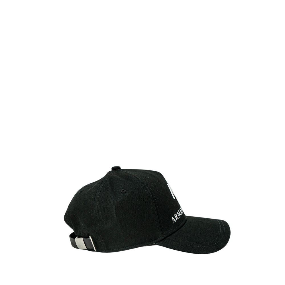Armani Exchange Zwarte Katoenen Petten Baseballpet