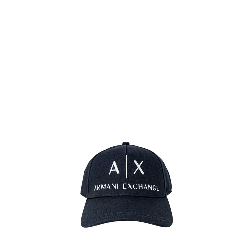 Armani Exchange Blauwe Katoenen Petten Honkbalpet