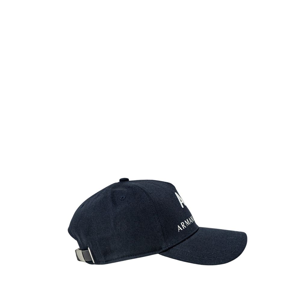 Armani Exchange Blauwe Katoenen Petten Honkbalpet