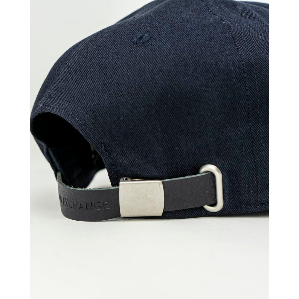 Armani Exchange Blauwe Katoenen Petten Honkbalpet