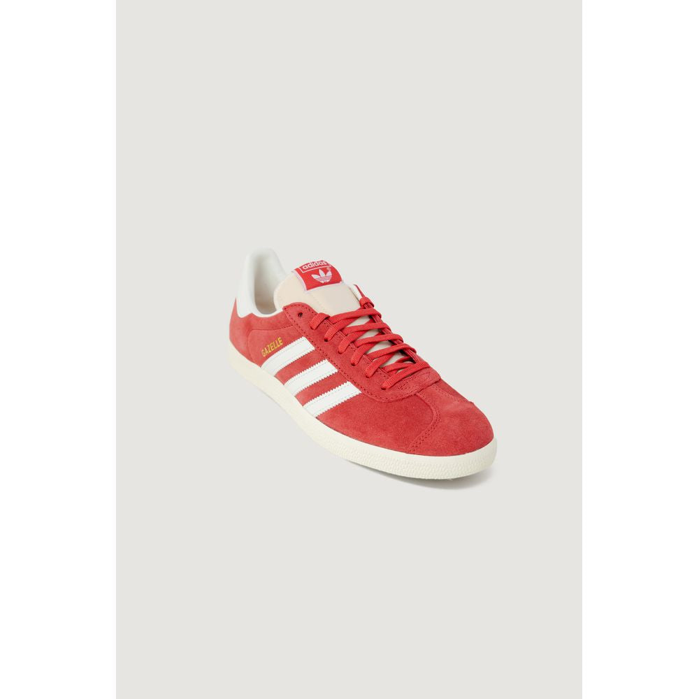 Baskets en cuir daim orange Adidas
