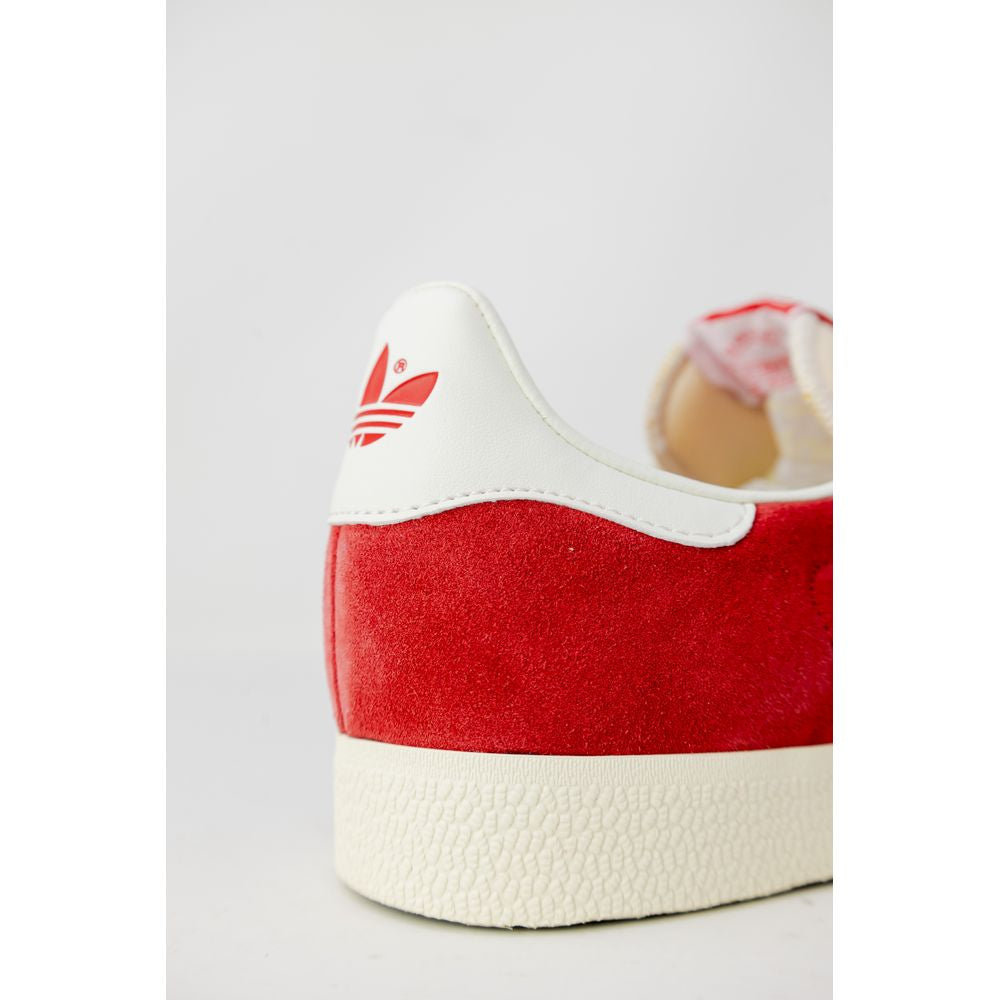 Baskets en cuir daim orange Adidas