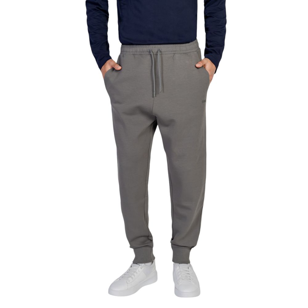 Hugo Boss grijze joggingbroek van katoen, geschikt voor training.