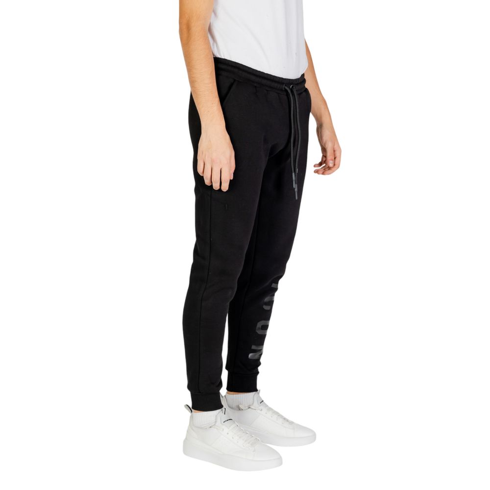 Icon Black Cotton Joggers Workout Pant