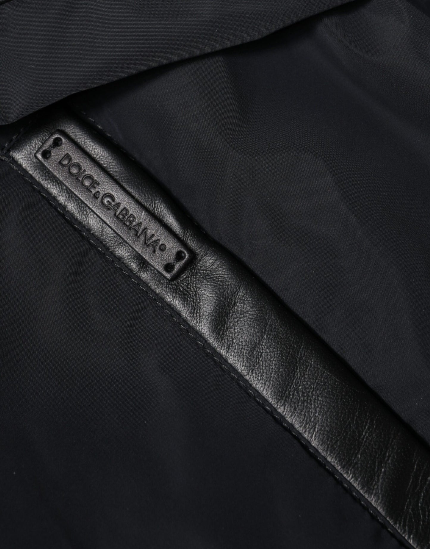 Dolce & Gabbana Zwarte Bomberjas met Capuchon en Ritssluiting voor Heren