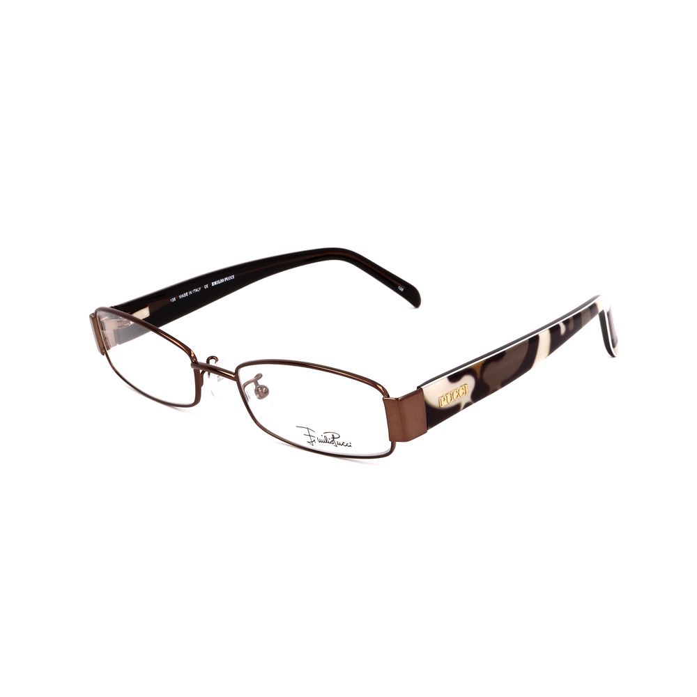 Emilio Pucci bruine metalen monturen