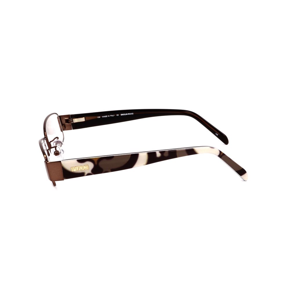 Emilio Pucci bruine metalen monturen