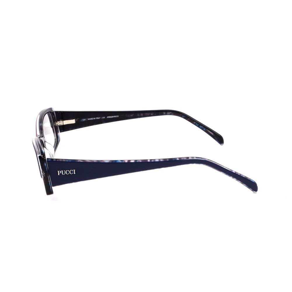 Emilio Pucci blauwe brillenglazen