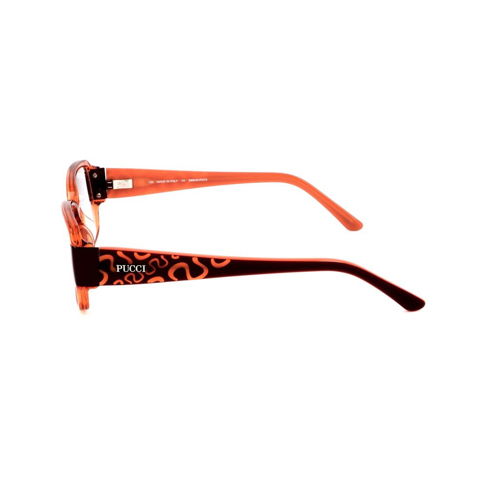 Emilio Pucci brillenglazen in oranje plastic montuur