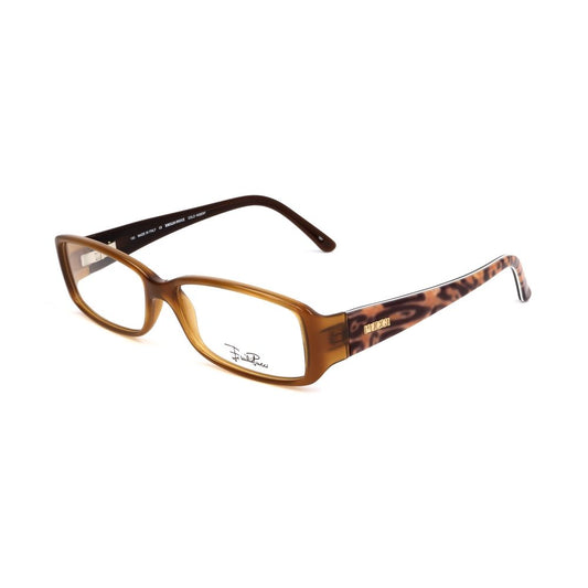 Lunettes à monture en plastique marron Emilio Pucci