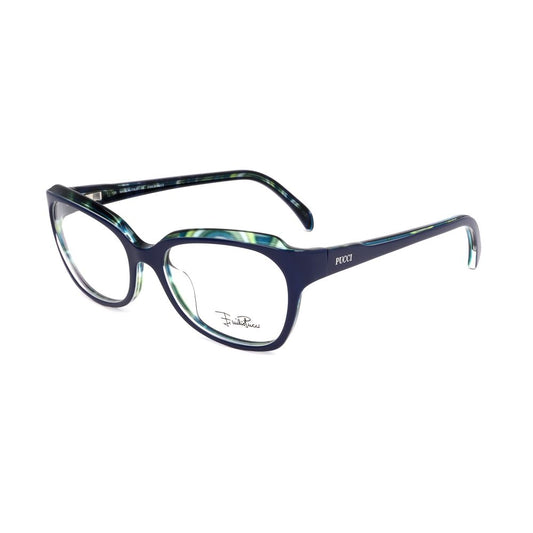 Lunettes Emilio Pucci à montures en plastique bleu