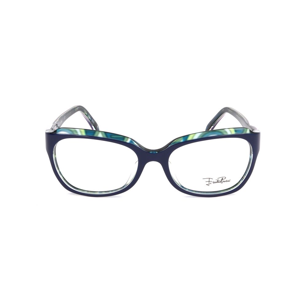 Lunettes Emilio Pucci à montures en plastique bleu