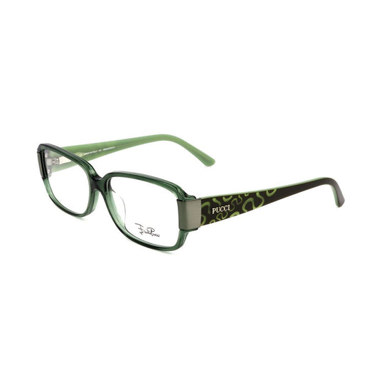 Olijfgroene plastic monturen van Emilio Pucci