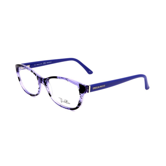 Lunettes Emilio Pucci à montures en plastique bleu
