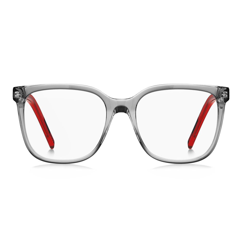 Montures de lunettes en acétate gris de Hugo Boss